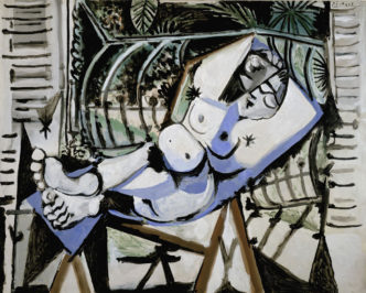 Pablo Picasso, Femme nue devant le jardin, 1956, alkyd on canvas.  Stedelijk Museum Amsterdam, acquired with the generous support of the Vereniging Rembrandt, the Theo van Gogh Stichting and N.N.