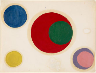 Sonia Delaunay, color study, undated, ©Kunstmuseen Krefeld, © Pracusa S.A.