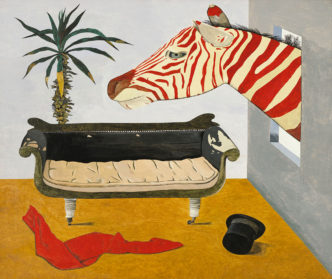 Lucian Freud, The Painter's Room, 1944, Oil on canvas. 62,2 x 76,2 cm. Private Collection. © The Lucian Freud Archive. All Rights Reserved 2022 / Bridgeman Images