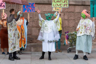 Grace Ndiritu, Plant Theatre for Plant People, 2021, British Art Show 9, Aberdeen Art Gallery, 2021, Photo credit Stuart Whipps