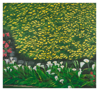 Paul Georges, Calla Lilies, 1987-89, Oil on linen, 241.3 x 286.1 cm (95 x 112 5/8 in.), Photo: Malcolm Varon, © Paul Georges Foundation, Courtesy Paul Georges Foundation and Simon Lee Gallery