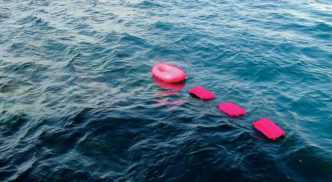 Füsun Onur, Pink Boat, (1993) 2014, video, color, without sound, 8 hours, Arter Collection, Istanbul, video still, © Füsun Onur