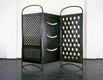 Mona Hatoum, Grater Divide, 2002, Mild Steel. 204 cm x variable width and depth, © Mona Hatoum Courtesy White Cube (Photo: Iain Dickens)