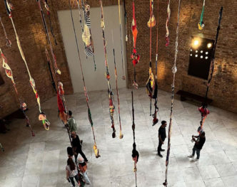 Sonia Gomes, Symphony Of Colors, 2023, Installation view Pinacoteca de São Paulo- São Paulo, Courtesy the artist and Pinacoteca de São Paulo