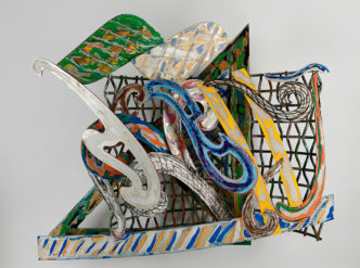 Frank Stella, Maha-lat, 5.5X, 1978-1979, media mixed on metal relief, 87 3/4 x 111 x 38 1/2 inches (222.9 x 281.9 x 97.8 cm). Photography by Bill Orcutt. © 2023 Frank Stella / Artists Rights Society (ARS), New York