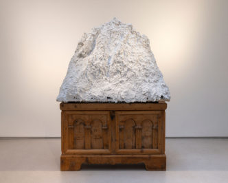 Not Vital, Piz Lagrev, 2012, Plaster, 105 x 130 x 70 cm (41,34 x 51,18 x 27,56 in), © Not Vital. Photo: Charles Duprat, Courtesy Thaddaeus Ropac gallery, London · Paris · Salzburg · Seoul