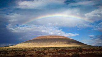 James Turrell, Rainbow over Roden Crater, © James Turrell, Photo: Florian Holzherr, Courtesy the artist and Gagosian