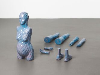 Mai-Thu Perret, Build fire and read the future in smoke, 2024, glazed ceramic, dimensions variable, © Mai-Thu Perret, Courtesy the artist and David Kordansky Gallery