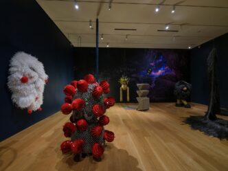 Installation view of Haegue Yang: Lost Lands and Sunken Fields, Nasher Sculpture Center, Dallas, Texas. February 1–April 27, 2025. Photo by Kevin Todora, courtesy of the artist and Nasher Sculpture Center